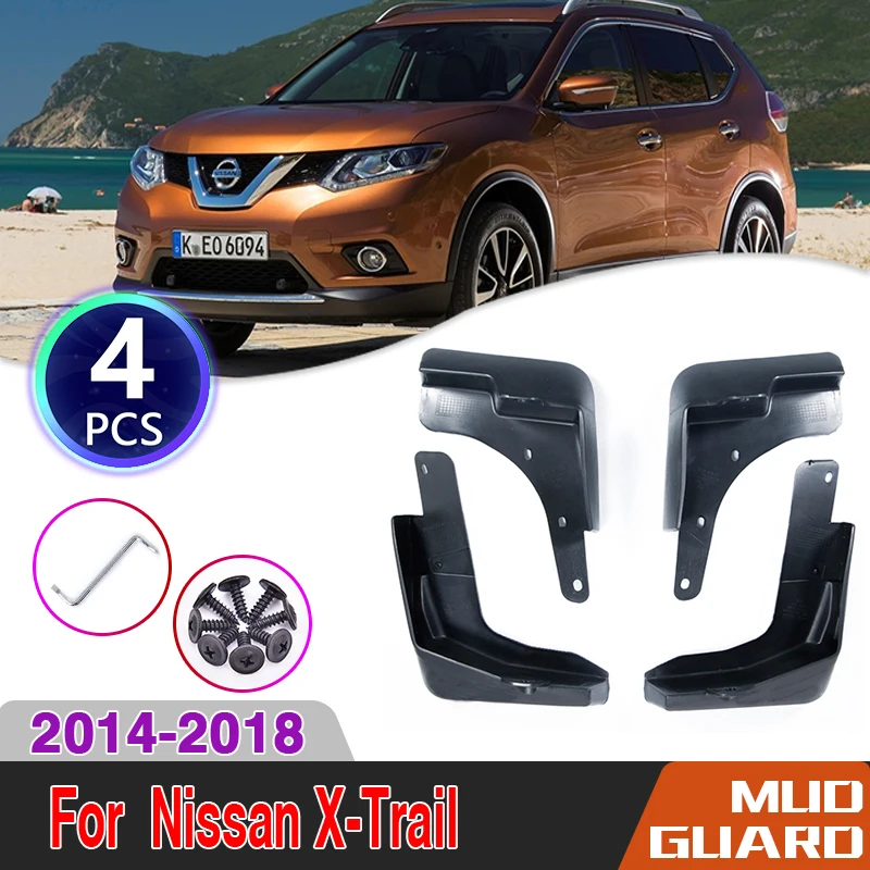 

Car Mudguards For Nissan X-Trail T32 2014~2018 Auto Mud Flaps Splash Flap Wheel Arch Pads Mud Guard Mudflap 4PCS Car Accessories