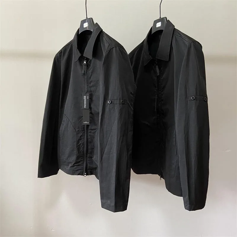 

New Men Jacket Windbreaker Baseball Tops Autumn Winter Washed Zipper Coats Sports Jackets