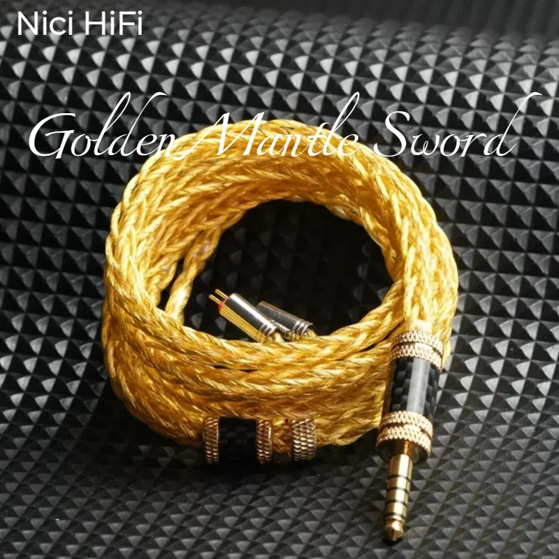 Фото Nici HiFi-16 8-жильный кабель для наушников MMCX/0,78 2-контактный/стерео 3,5 мм, сбалансированный 4,4 мм, сменный кабель для обновления IEM №1