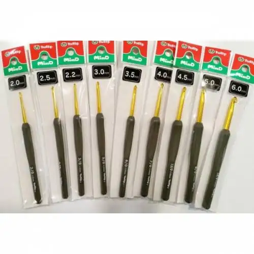 Оригинальный крючок для вязания тюльпана Etimo Mind с силиконовой ручкой 2 мм-6 5 мм