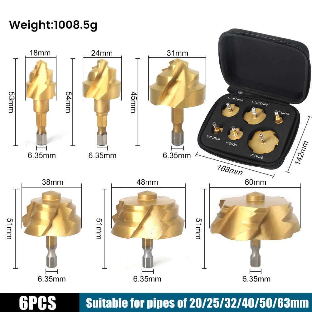 

Сверло для ППР XMSJ 6 шт., 20/25/32/40/50/63 мм