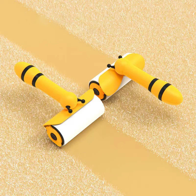 

Tearable Roll Paper Sticky Roller Dust Wiper Pet Cat Dog Hair Clothes Carpet Tousle Remover Portable Replaceable Cleaning Brush