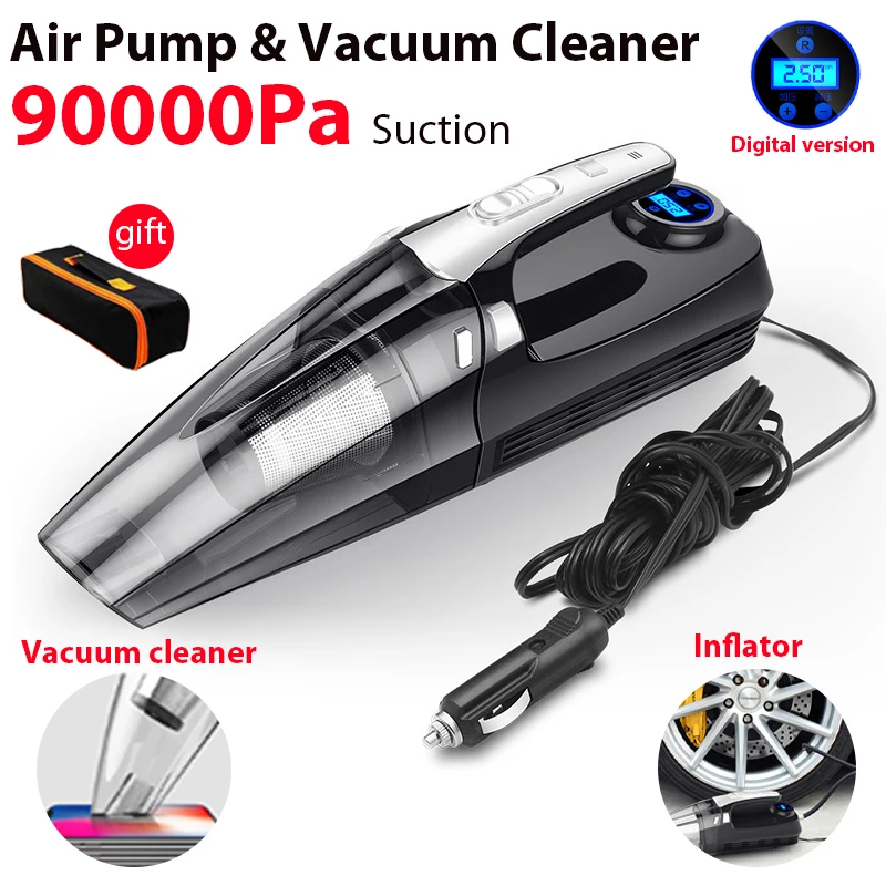 Car Inflator Air Pump Portable Compressor 12 Volt Compressor Tyre Inflator Digital Auto Inflatable Pump Inflatable Compressor