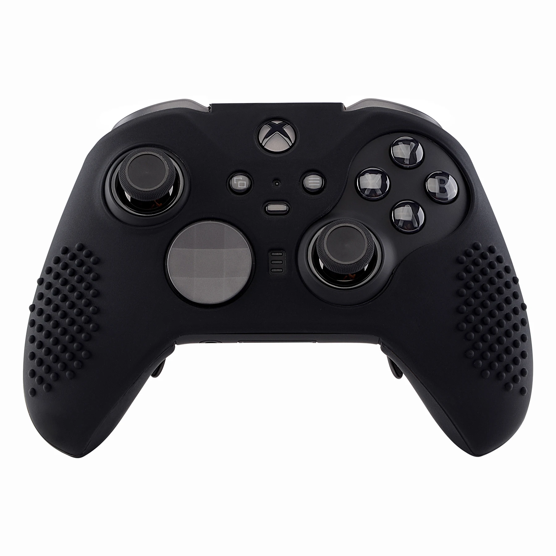 

eXtremeRate Black Soft Anti-Slip Silicone Cover Skins, Controller Protective Case for New Xbox One Elite Series 2