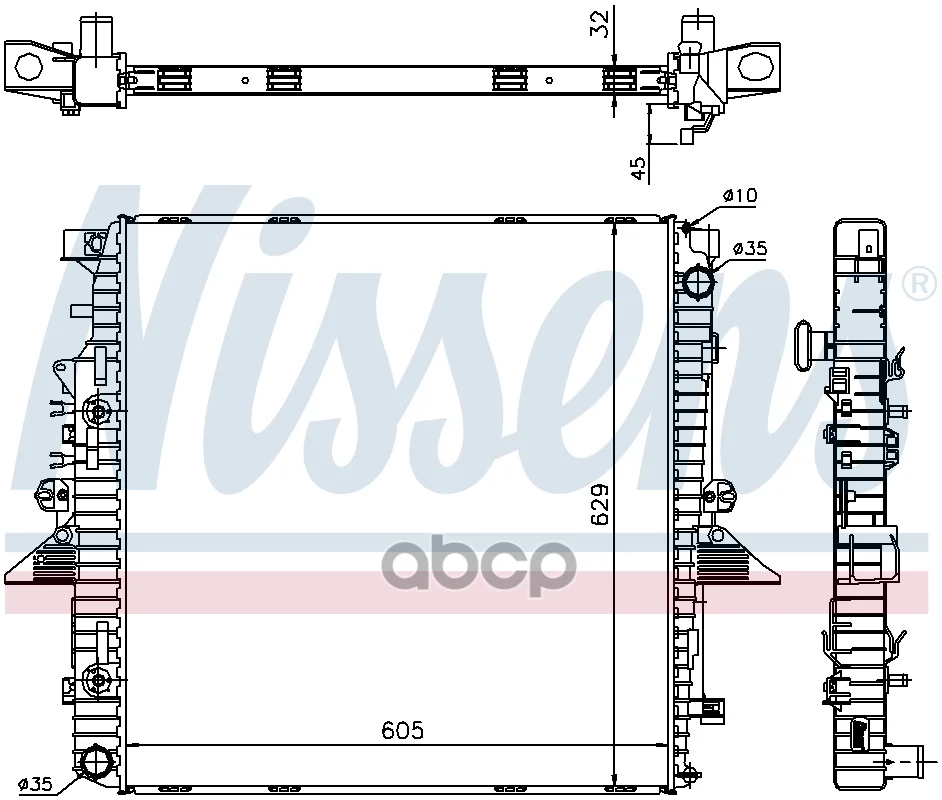 Рисунок 5 - Радиатор Land Rover Discovery Iii (04-) 4