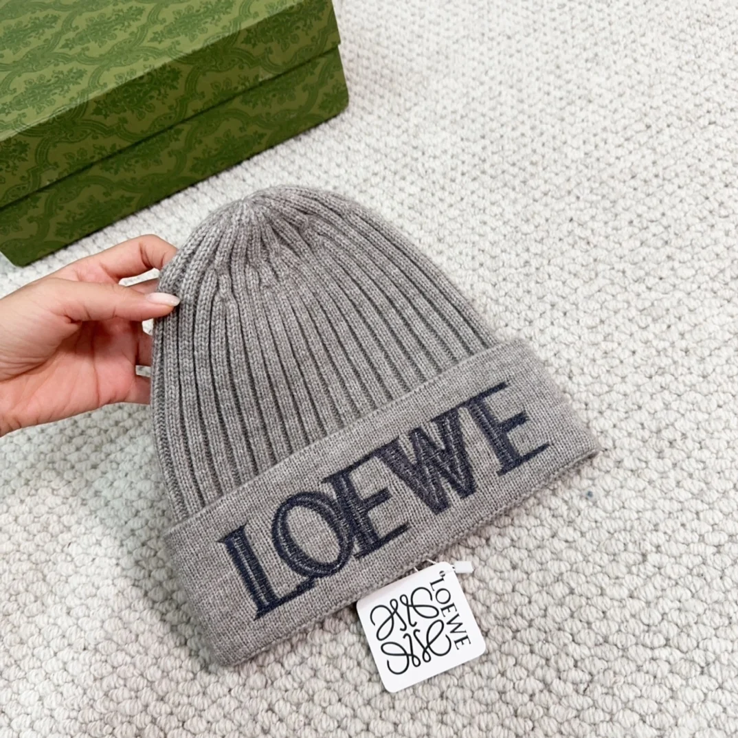 копия 1: 1 Loewe Зимняя Защита Ушей Мягкая Теплая И Морозостойкая Вязаная Модная