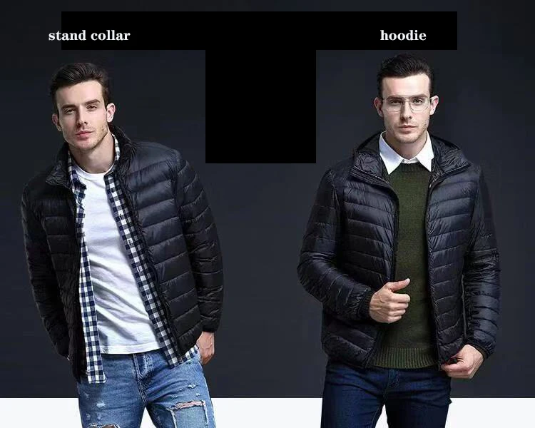 Men's Packable Down Jacket All-Season Ultra Lightweight Clothes Water Wind Resistant Breathable Coat Big Size Women Hoodie M-5XL