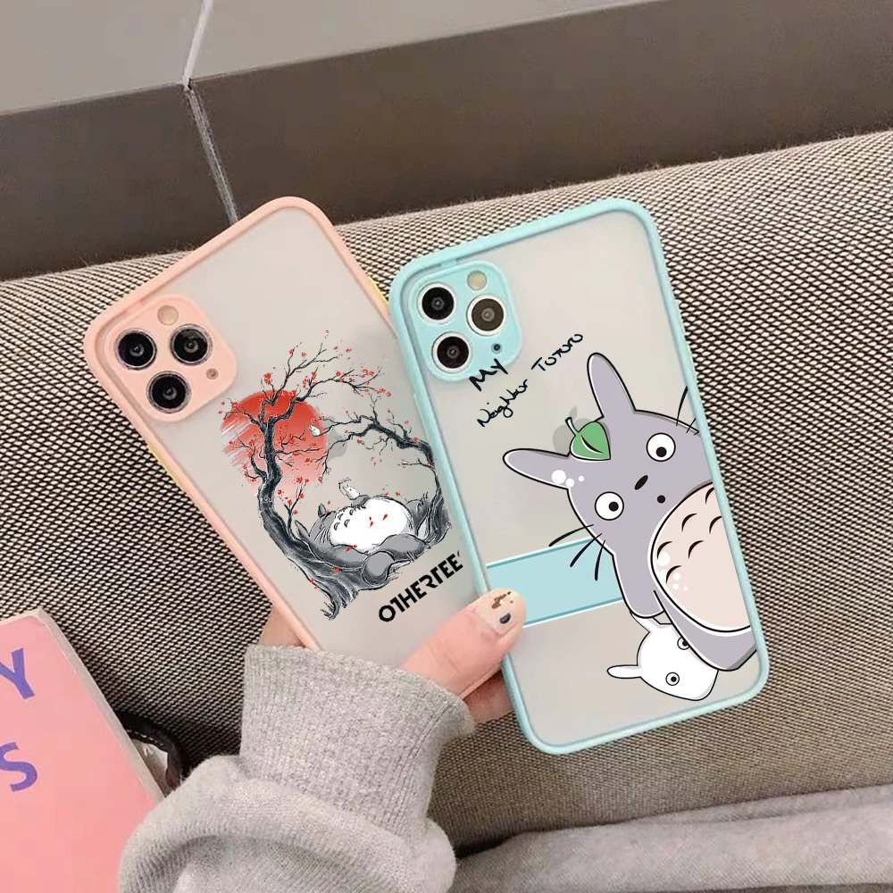 Прозрачный чехол для телефона с рисунком Тоторо гадзи Миядзаки из фильма Spirited Away