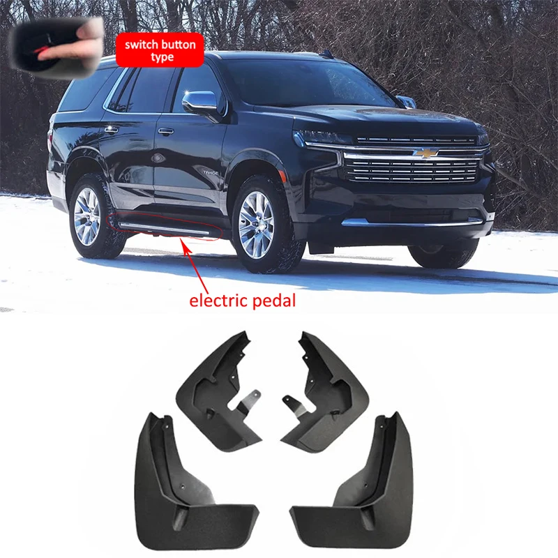 

4 шт. для Chevrolet Tahoe GMC Yukon 2021 2022 2023 2024 передние и задние крылья брызговик брызговик автомобильные аксессуары