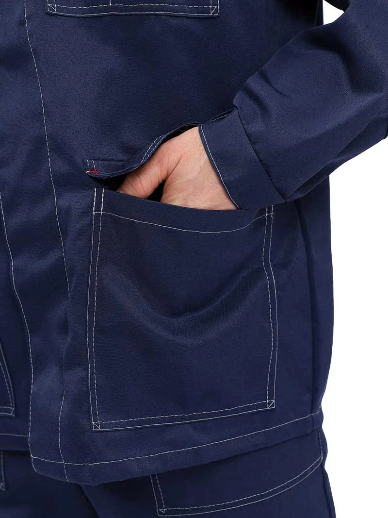 Костюм &quotУДАРНИК&quot куртка/брюки Т.СИНИЙ/ВАСИЛЁК спецодежда строительная роба