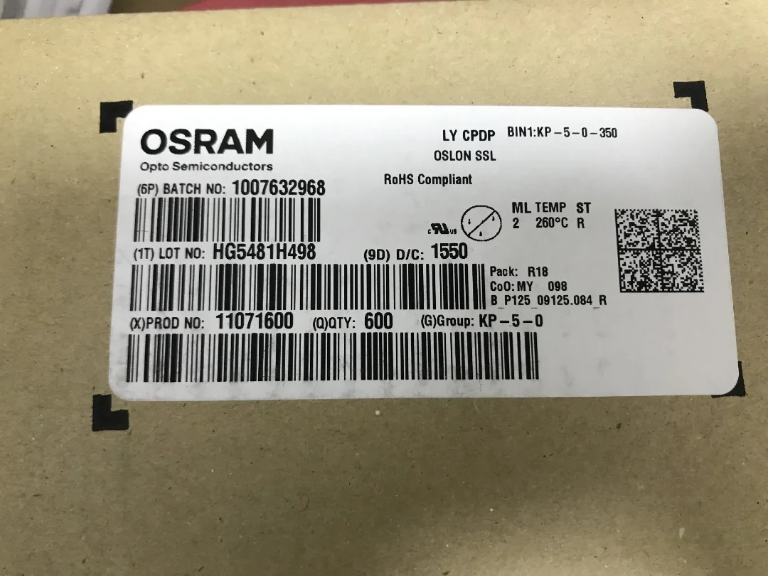 

Светодиоды Osram хорошего качества, 1200 шт. в наличии