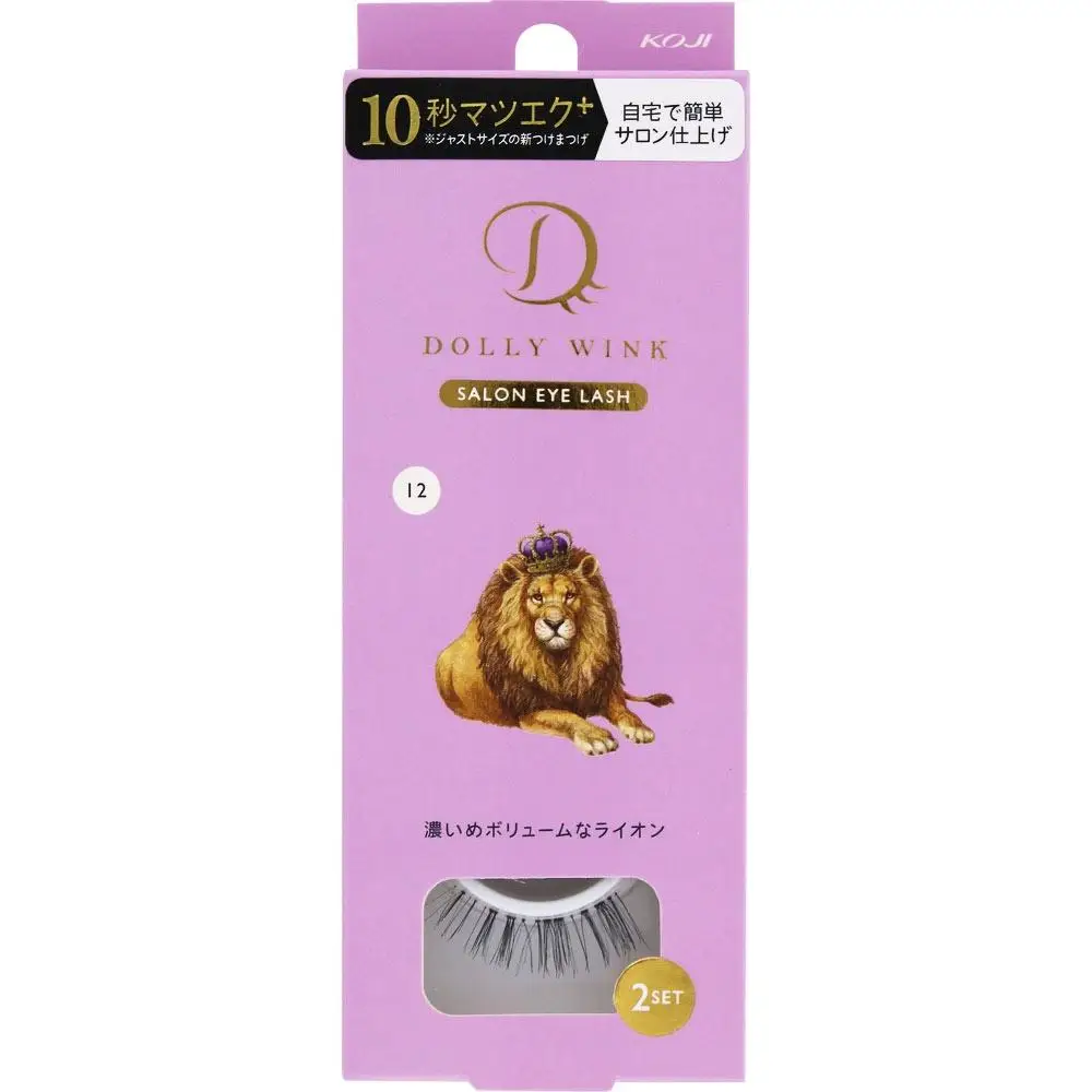 Ресницы Dory Wink Cosy Honpo Salon Eye Lash 12 Темный Объемный Лев