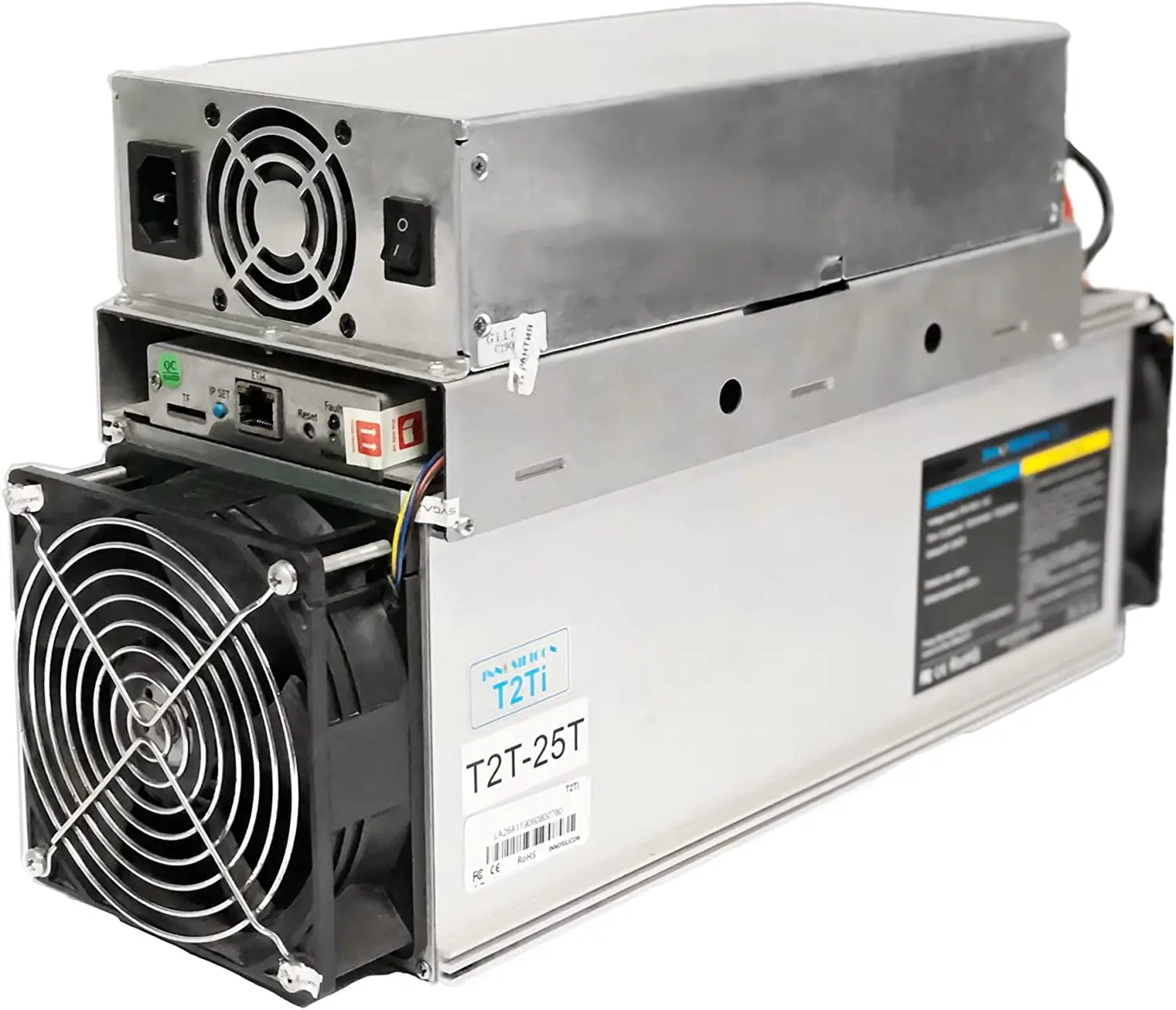 

Майнер Innosilicon T2T 25T для майнера биткойнов BTC с блоком питания, лучше чем Antminer S9 Z9, а также 24t 26t 30t