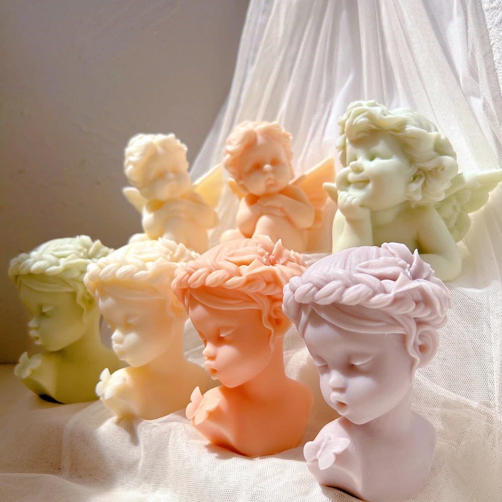 Формы для свечей в виде бабочки девушки Современный домашний декор статуя