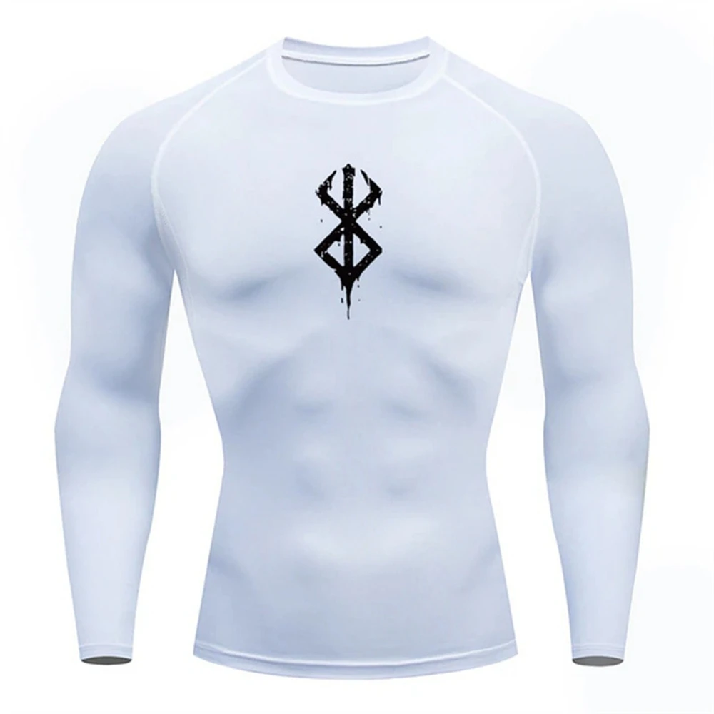 

Anime Berserk 3D Print Compression Shirts Men Gym Bodybuilding Athletic T-shirt Slim Tight Sport Tops Tee Quick Dry Undershirt