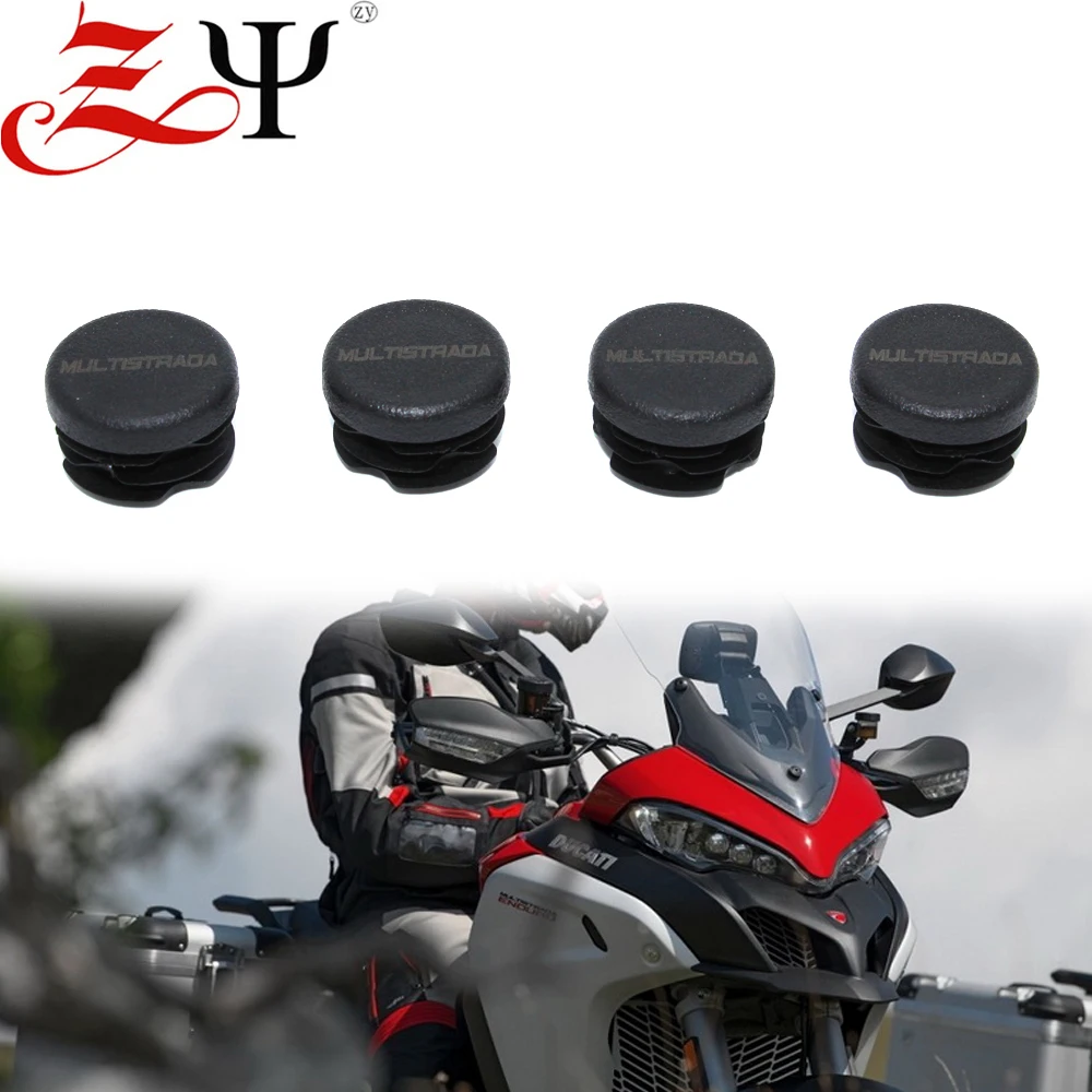 

Multistrada1260S Frame Hole Cover Caps Plug Decorative Frame Cap Set fits For Ducati Multistrada 1260 950 1260S 950S 2018-2021