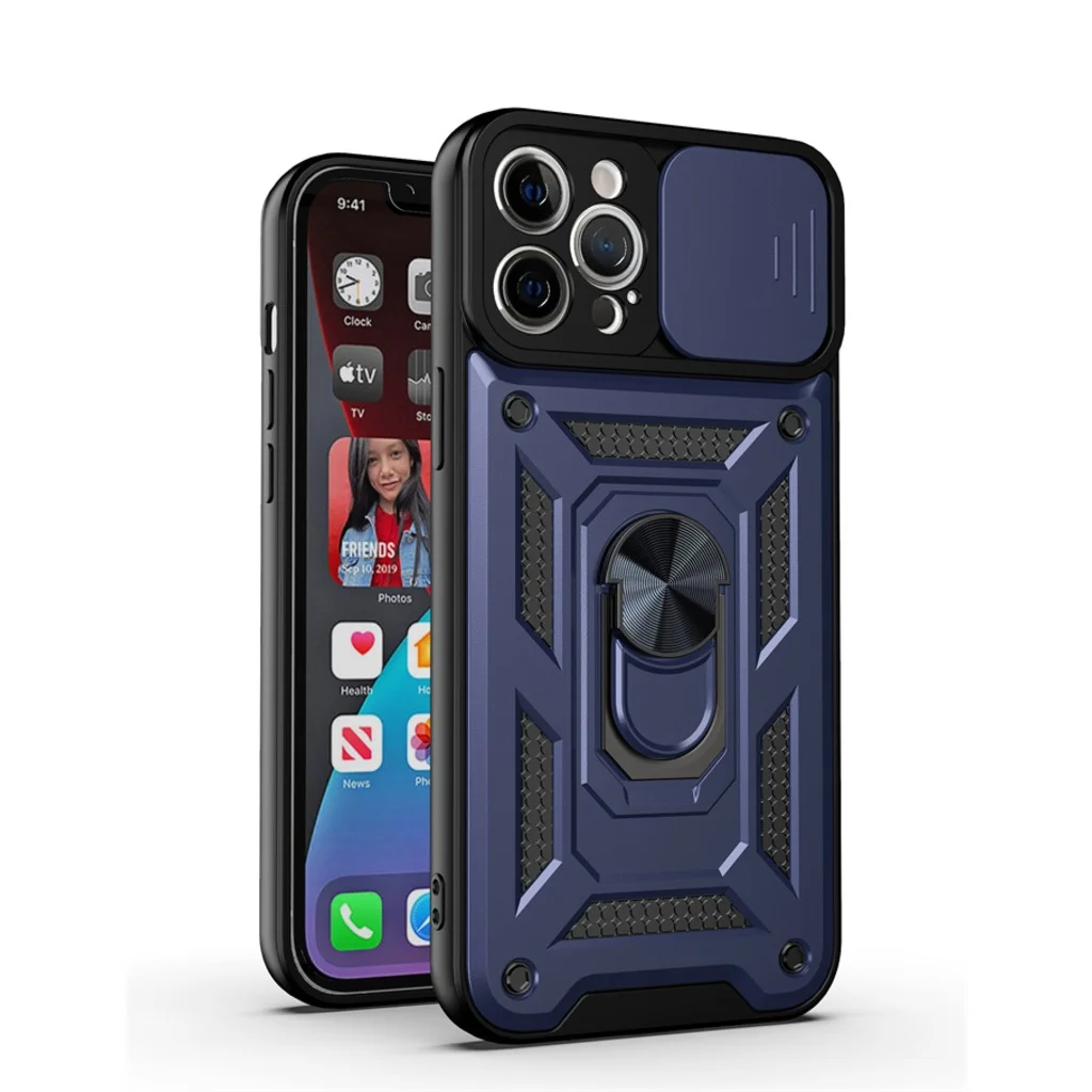 

Бронированный чехол для телефона Apple Iphone 12 Pro Max с подставкой
