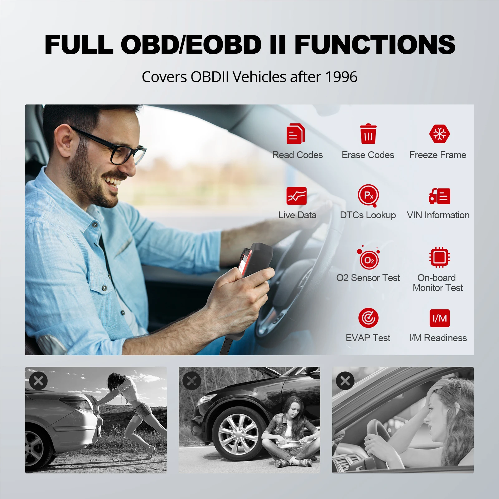 THINKCAR Thinkscan Plus S2 OBD2 Профессиональный сканер ABS SRS Диагностика двигателя сброс масла