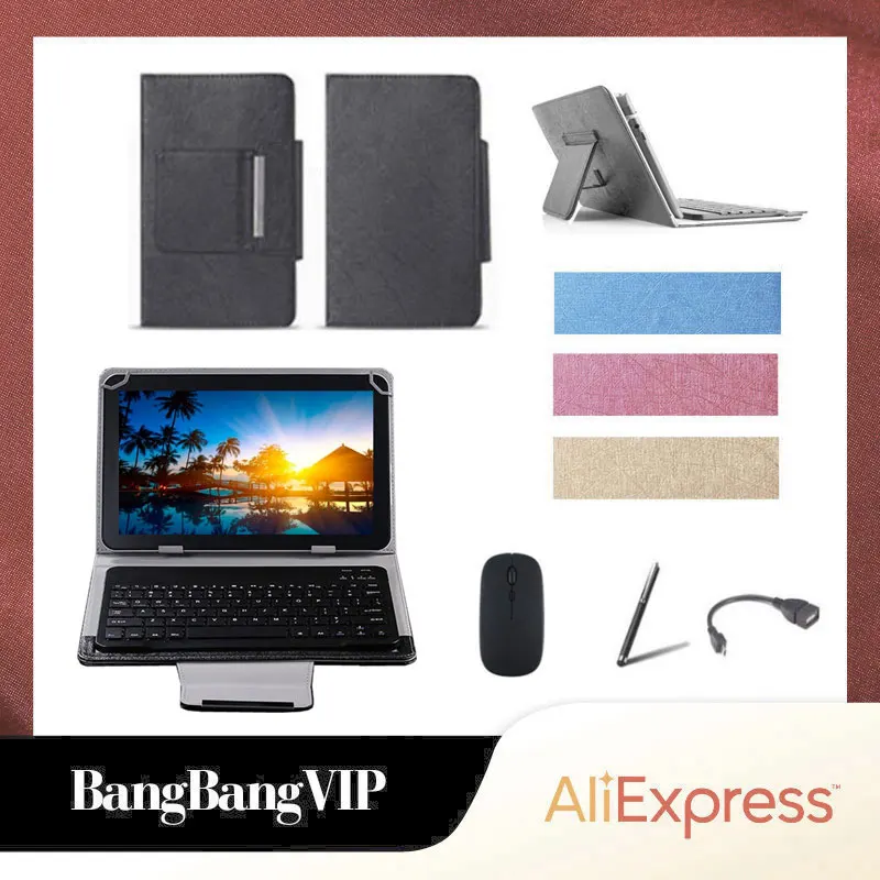 

Для Dexp Ursus B11 10,1 дюймов планшет универсальный Bluetooth беспроводная мышь клавиатура подставка чехол