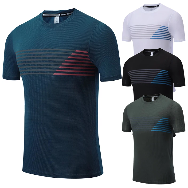 

Mens Gym Compression Shirt Short Sleeve Sport Training T shirt Quick Dry Running Clothes Homme Football Jersey Sportswear