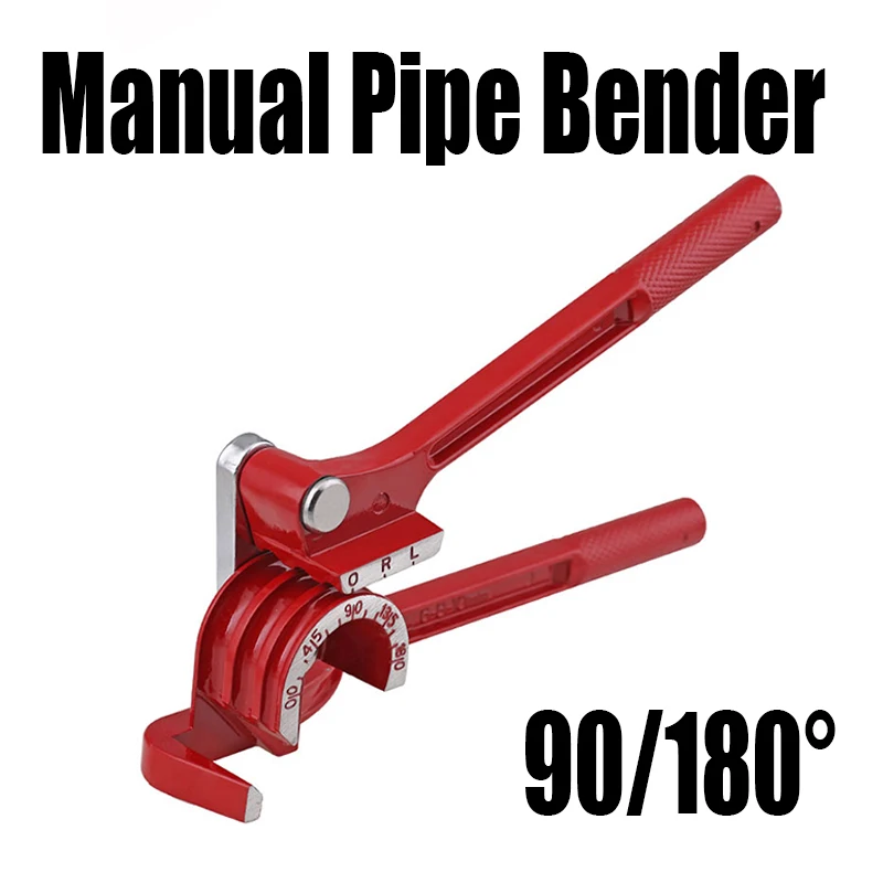 

1PCS 90/180 Degree Manual Pipe Bender Brake Tube Bender 6mm 8mm 10mm Tubing Bender For Copper/Aluminium Tube Bender Hand Tool