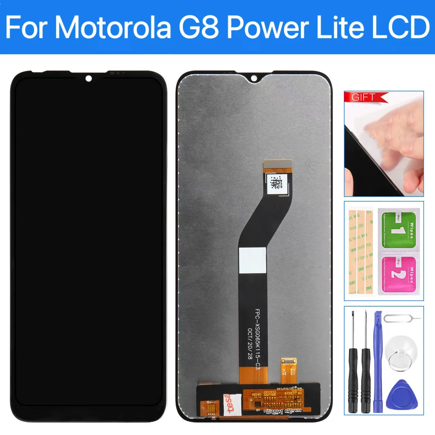 6 5 &quotНовый сенсорный ЖК-дисплей для Motorola Moto G8 Power Lite дигитайзер в сборе детали
