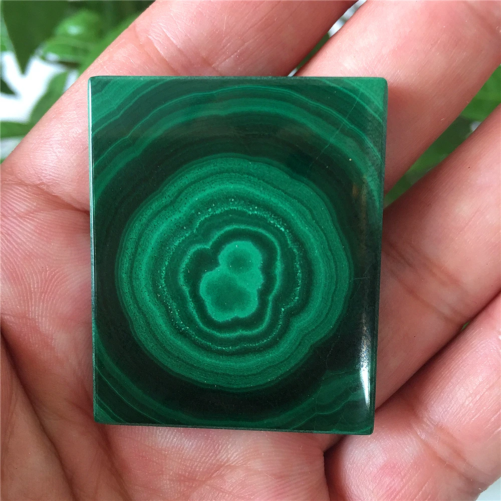 

Real Natural Polishing Green Malachite Raw Quartz Stones Specimen Palm Healing Energy Gem Mineral Rectangle Sample Home Decor