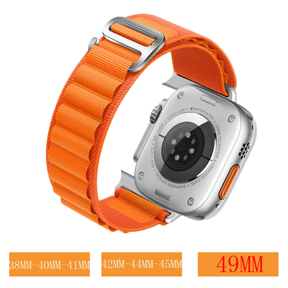 

Ремешок Alpine для Apple watch band 45 мм 41 мм 49 мм 44 мм 40 мм 42 38 мм, браслет для iWatch series Ultra 7 6 3 se 8 5 4 3 2 correa