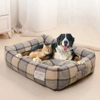 printing dog sofa beds soft warm refreshing puppy cool mat dog crate cat basket nest sleeping cushion pet supplies cats house