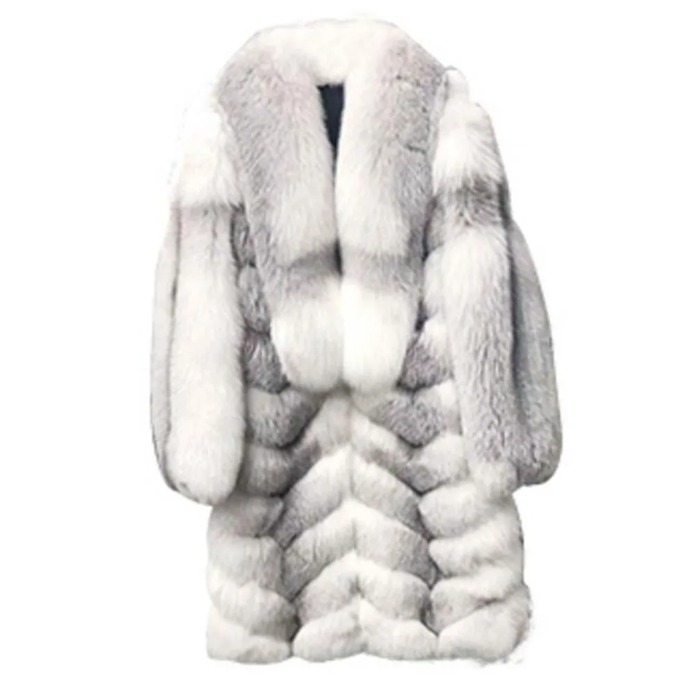 

Denny&Dora Genuine With Big Lapel Collar Fur Overcoats Long Mens Coats Natural Fur Coats