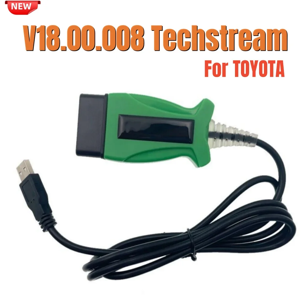 

J2534 Кабель Passthru для TOYOTA 2 TOYOTA2 TIS 18.00.008 Techstream DLC3 OBDII OBD2 Автомобильный диагностический кабель-сканер до 2023 года