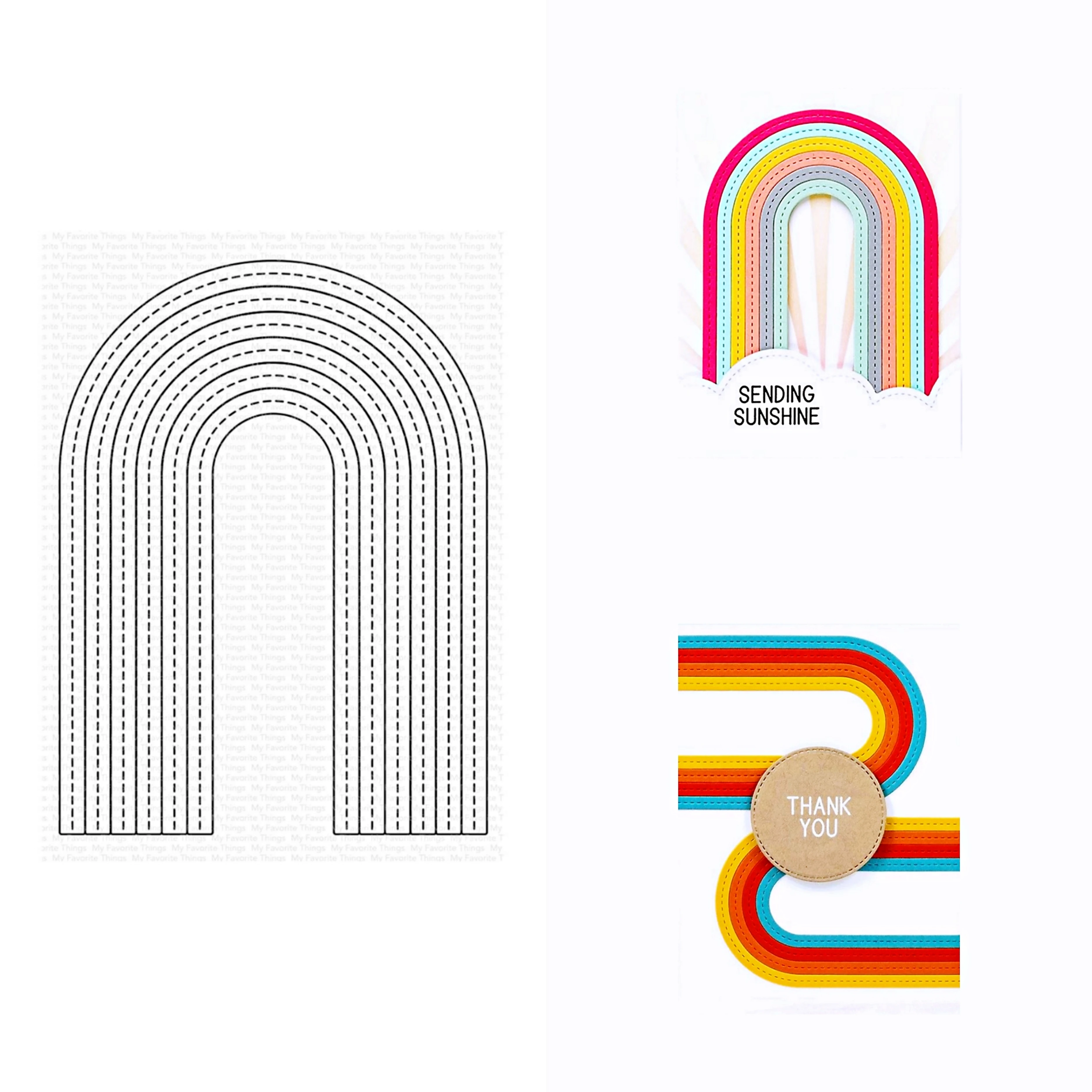 

Rainbow Die Background Cutting Dies New Arrival 2022 For Scrapbooking Paper Craft DIY Handmade Card Embossing Decoration Craft