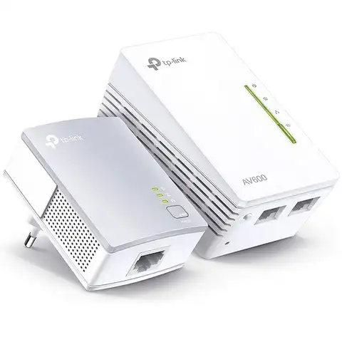 TP LINK AV600 300 Мбит/с, Wi-Fi Powerline Extender, стартовый комплект, рандомный комплект, Wi-Fi Extend Мбит/с, беспроводные соединения, 2 LAN порта