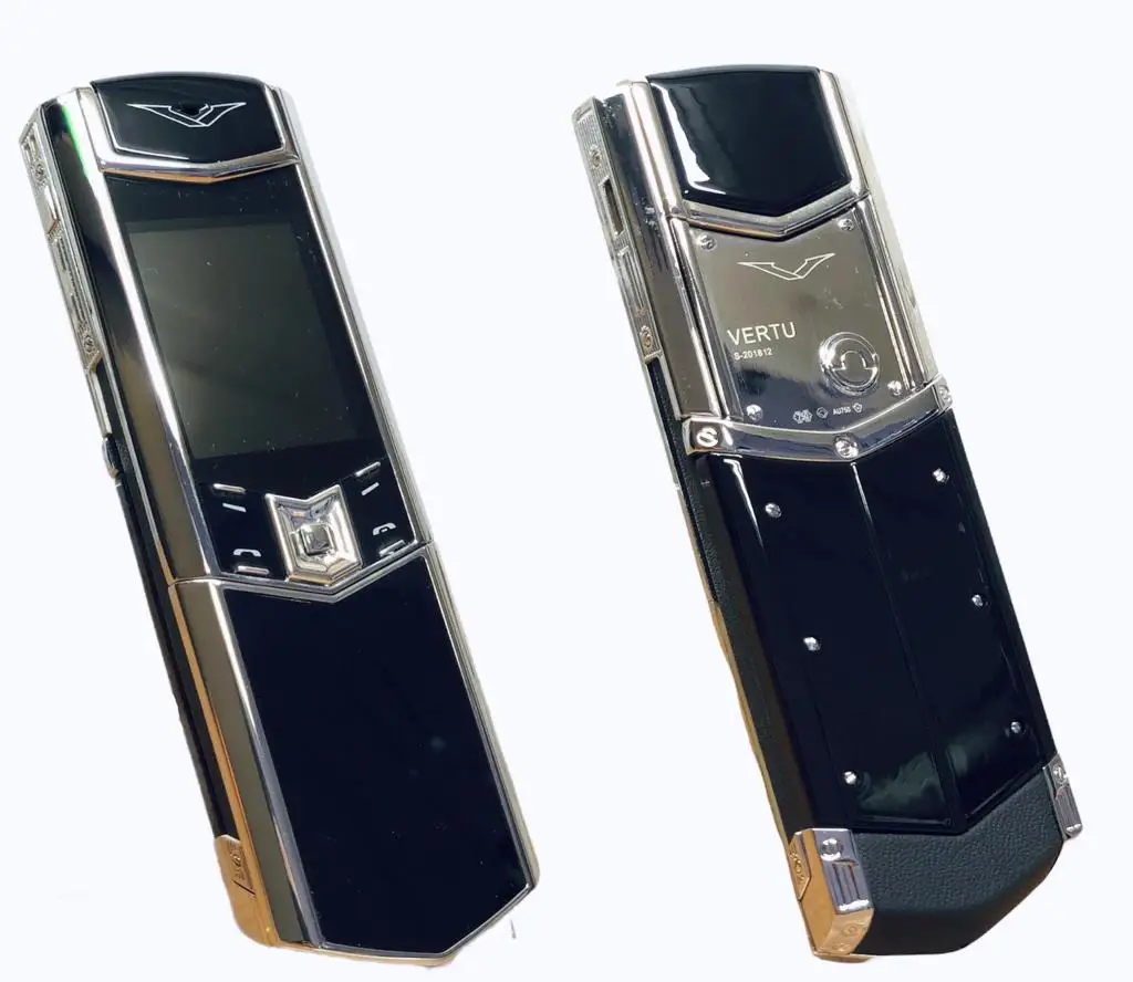 Кнопочный телефон слайдер Vertu signature S Design 2 sim Silver Slider