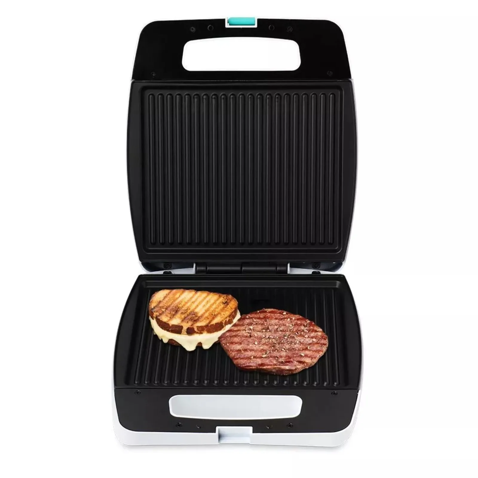 Гриль электрический Kitfort KT-1671 1400 Вт антипригарное покрытие 26.5х21 см белый