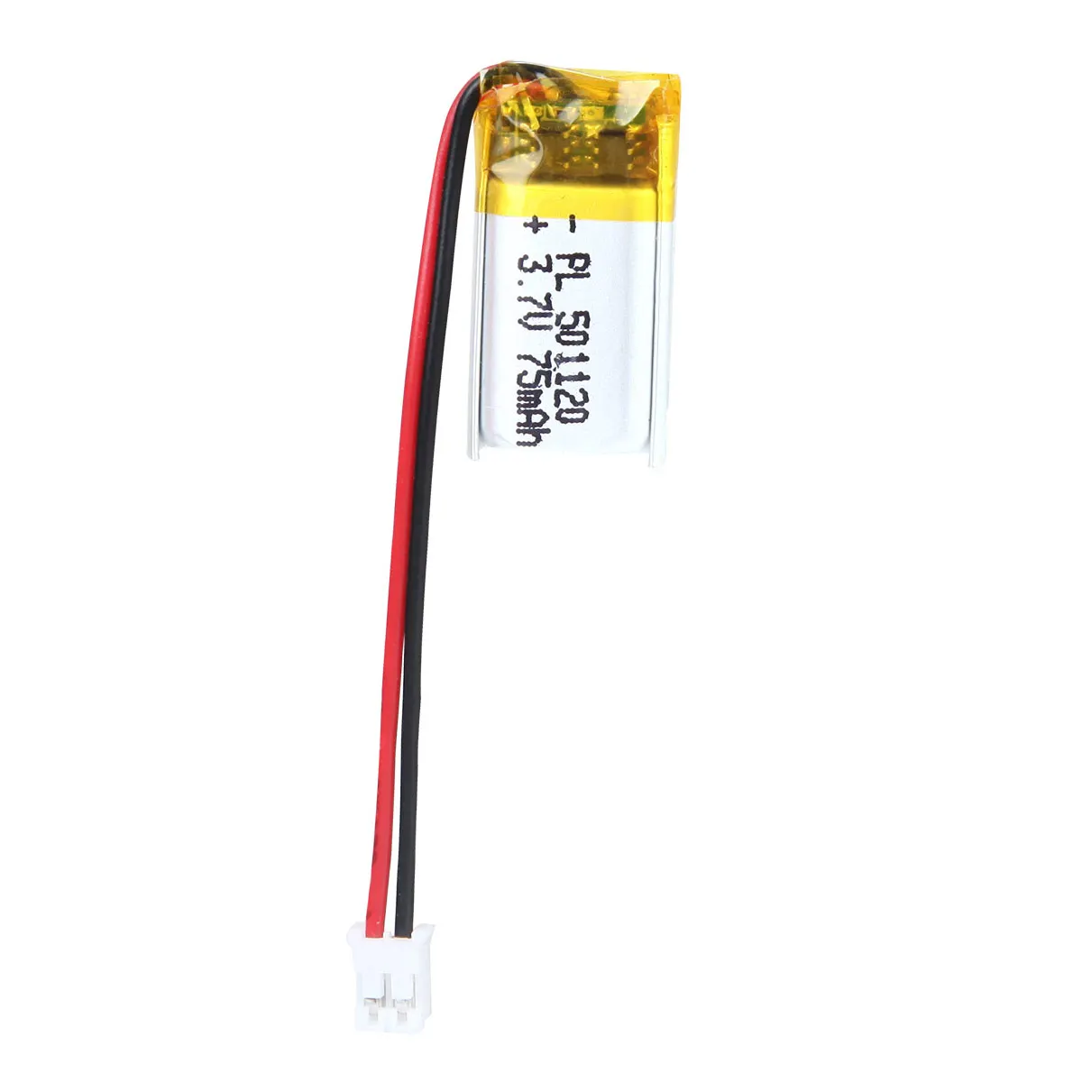 

3.7V 75mAh 501120 Rechargeable Lipo Battery length 22mm