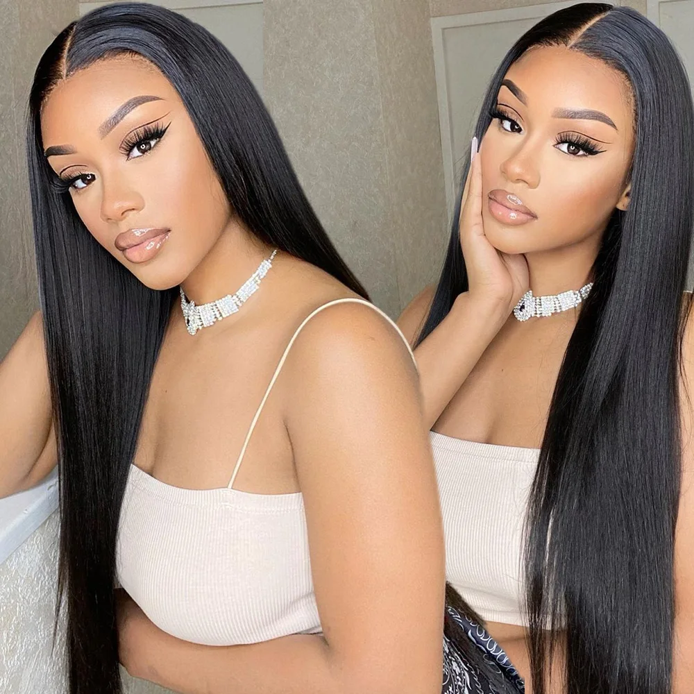 

HD Lace Frontal Wig Straight Transparent Lace Frontal 4x4 Closure Wig Remy Human Hair Wig Lace Front Human Hair Wigs For Women