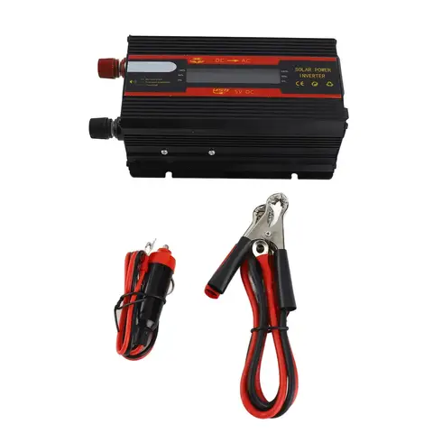 DC 12V в AC 220V Автомобильный инвертор 3000W Пиковая мощность ЖК-дисплей Модифицированный синусоидальный преобразователь