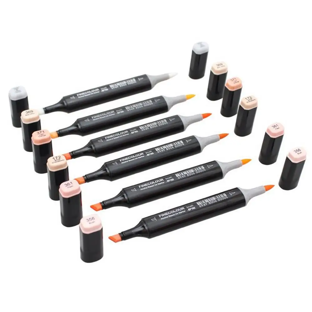 Finecolour Набор маркеров Brush 60 цветов EF102-TB60