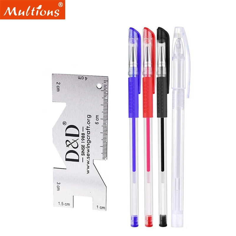 5 шт. термостираемая ручка маркер для ткани мел шитья металлический прибор мерная