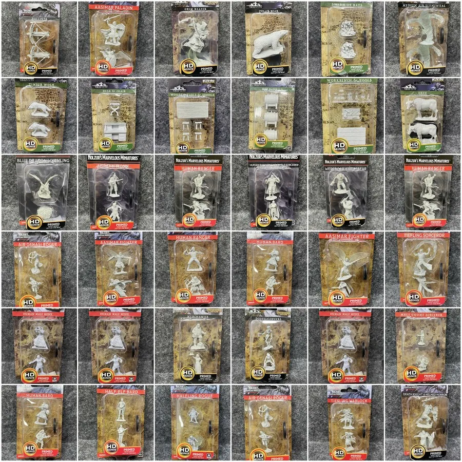 Лот настольная игра миниатюры Grim Reaper Dragonborn Cleric Knight Paladin Fighting terdeath Monk модели Wargaming