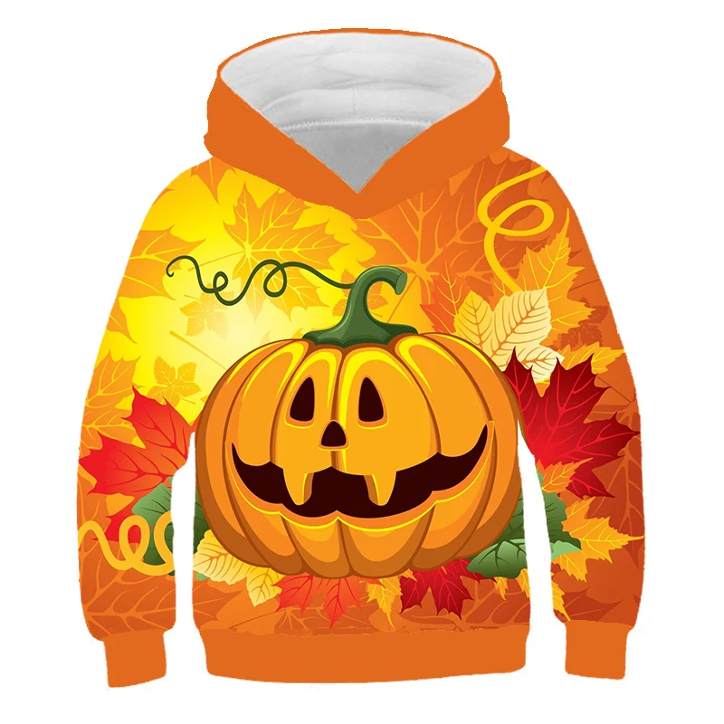 

Happy Halloween Hoodies Print Kids Boys Sweatshirt Happy Halloween Fashion Children Clothes Halloween Harajuku Hoodies Pullover