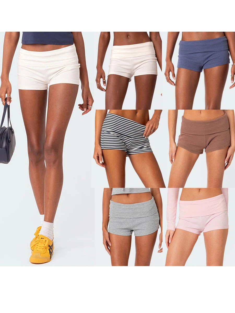 Женские спортивные шорты с высокой талией