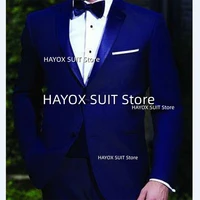 mens suits 2 piece high luxury two button jacket groom groomsmen dress business formal banquet pants blazer set tuxedo