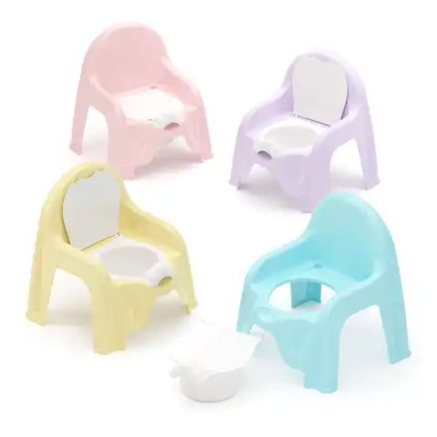 Горшок-стульчик детский (325х300х345мм) Арт:М1326 (голубой), М1528(розовый),М1328(св.-желтый), М1327(св.-фио) ЗПИ"Альтернатива"