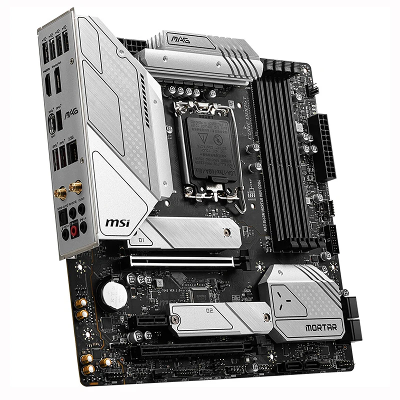 MSI B660M MORTAR WIFI DDR4 Gaming Motherboard For Intel 12/13gen Processors support XMP Overclocking PCIE3.0 Type-C M.2 HDMI
