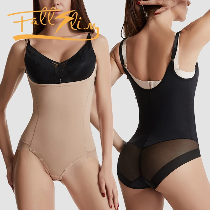 

FALLSLIM Women's Corset Seamless Mesh Waist Trainer Shapewear Bodysuit Postpartum Body Shaper Abdomen Pants Slimming Underwear