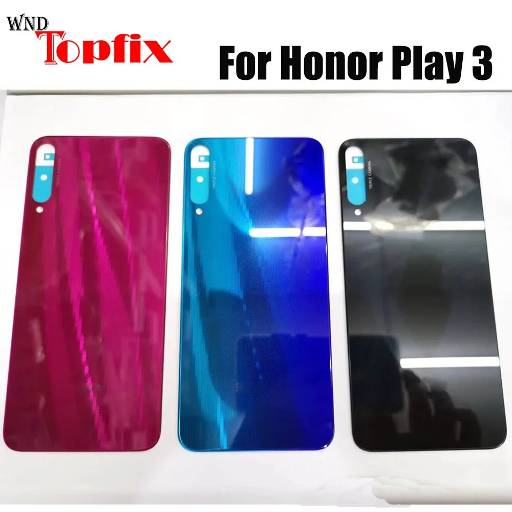 Задняя крышка батарейного отсека для Huawei honor Play 3 стеклянная корпус play3 с клеем |
