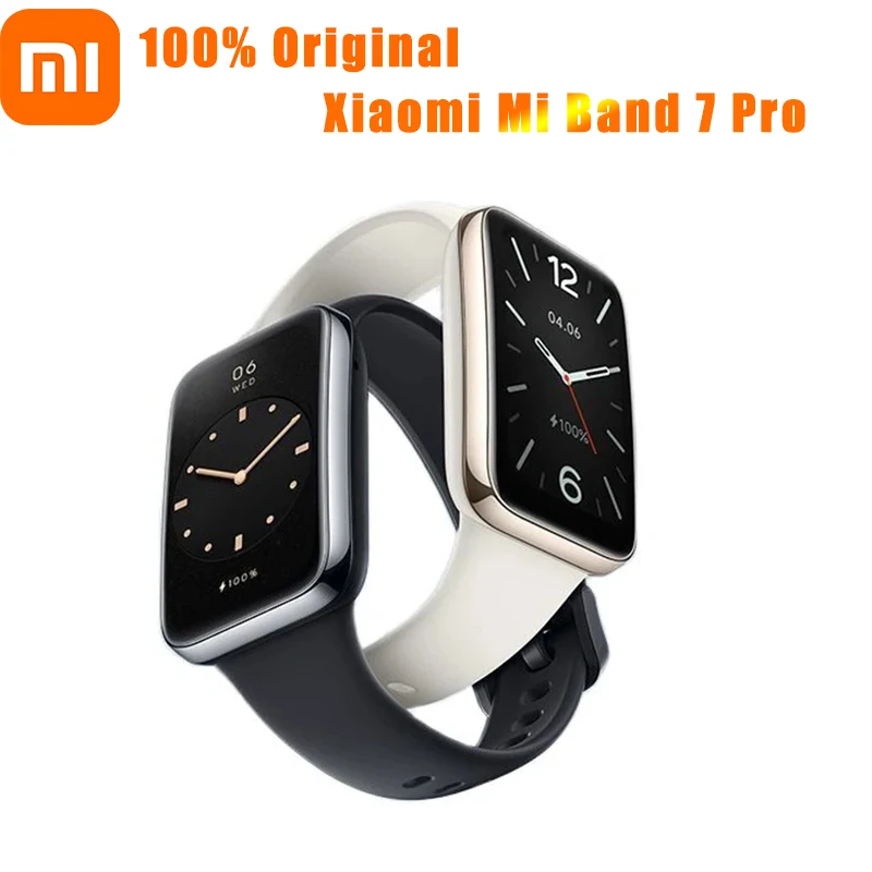 

Смарт-браслет Xiaomi Mi Band 7 Pro, водонепроницаемый фитнес-трекер с GPS, AMOLED экраном, оксиметром в крови, Bluetooth