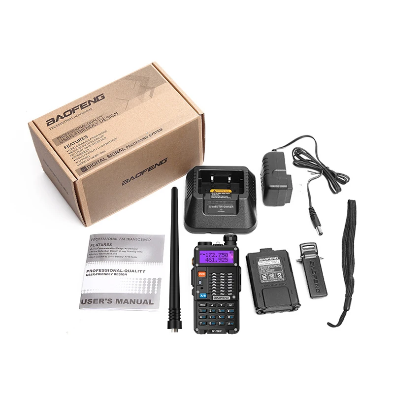 1800 mAh Baofeng BF-F8HP walkie talkie handset high power self driving tour camping civil manual Portable frequency modulation